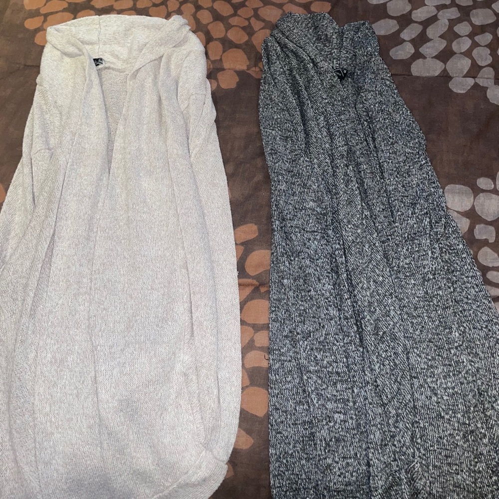 two cardigans
